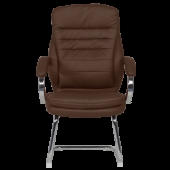 Посетителски стол Carmen 6154 - кафяв