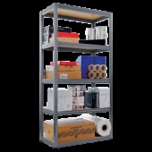 Метален стелаж STAR 180х75х35 см, до 275 кг на рафт - сив