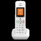 Безжичен DECT телефон Gigaset E390 - бял