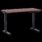 Ергономично бюро с регулиране на височината Carmen CR-119 - махагон-черен