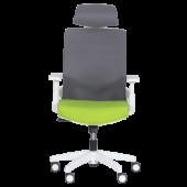 Президентски офис стол Carmen 7546 - зелен-сив