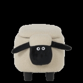 Детска табуретка с ракла - бежова овца