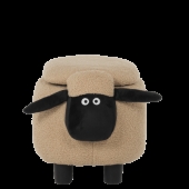 Детска табуретка с ракла - тъмно бежова овца