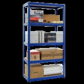 Метален стелаж STAR 180x90x40 см, до 175 кг на рафт - син