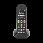 Безжичен DECT телефон Gigaset E290 - черен