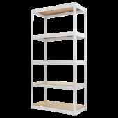 Метален стелаж STAR 180х90х35 см, до 250 кг на рафт - бял