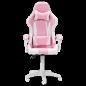 Геймърски стол Carmen 6311 - бял - розов
