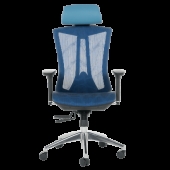 Ергономичен стол Carmen 7577 - син