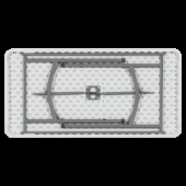 Сгъваемa кетъринг маса Carmen 9943 - бяла