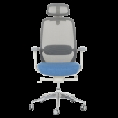 Ергономичен стол GLAND - син-сив