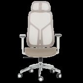 Ергономичен стол Carmen 7901 W еко кожа - кафе