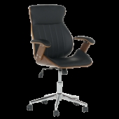 Президентски офис стол Carmen 6408 - орех-черен