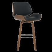 Бар стол Carmen 4027 - орех / черен