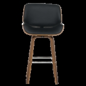 Бар стол Carmen 4027 - орех / черен