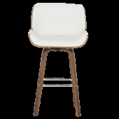 Бар стол Carmen 4027-2 - орех / бял