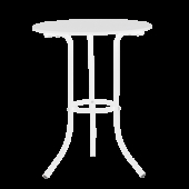 Метална градинска маса NIGER D 60 - бяла