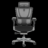 Ергономичен стол ERGOHUMAN IOO ELITE 2 - черна рамка - черен