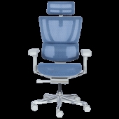 Ергономичен стол ERGOHUMAN IOO ELITE 2 - сива рамка - син