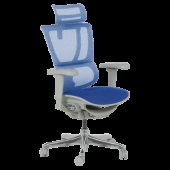 Ергономичен стол ERGOHUMAN IOO ULTRA - сива рамка - син