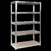 Метален стелаж Carmen CR-1012 E - 180х120х60 см, до 250 кг на рафт - цинк