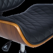 Президентски офис стол Carmen 6410 - орех - черен