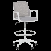 Работен офис стол Carmen 7556 W - светлосив