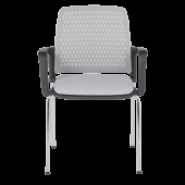 Посетителски стол Carmen 1138 CH - светлосив