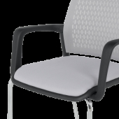 Посетителски стол Carmen 1138 CH - светлосив