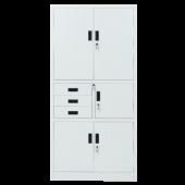 Метален шкаф Carmen CR-1281 Е K - сив