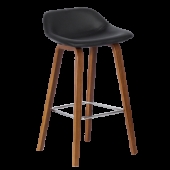 Бар стол Carmen 3088 - орех - черен