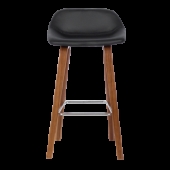 Бар стол Carmen 3088 - орех - черен