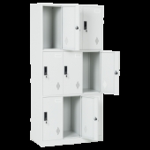 Метален шкаф Carmen CR-1244 GR - сив