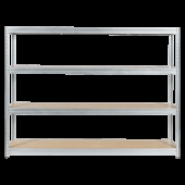 Метален стелаж MEGA 177x240x60 см, до 450 кг на рафт - цинк