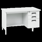 Метално бюро Carmen CR-1317 L - сиво