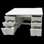 Метално бюро Carmen CR-1319 L - сиво