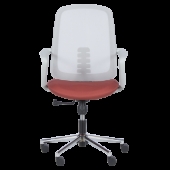 Работен офис стол Carmen 7063 - сив-червен