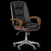 Президентски офис стол Carmen 6406 - орех-черен