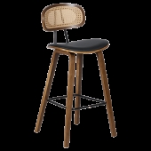 Бар стол Carmen 4029 - орех/черен