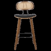 Бар стол Carmen 4029 - орех/черен