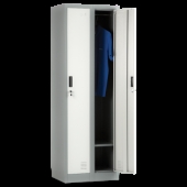 Метален шкаф Carmen CR-1242-2 J LUX - сив / тъмносив