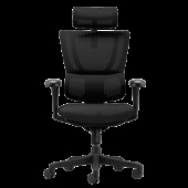 Ергономичен стол ERGOHUMAN IOO BUDGET 2 - черна рамка - черен