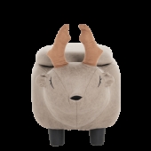 Детска табуретка с ракла - сив елен