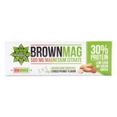 BrownMag протеиново брауни с фъстък 60 гр. - 30% протеин, 500мг. добавен магнезий, без захар