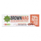 BrownMag протеиново брауни с бадем 60 гр. - 29% протеин, 500мг. добавен магнезий, без захар