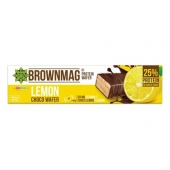 BrownMag протеинова вафла с лимон 40 гр. - 25% протеин, 20 мг. Витамин C, без захар