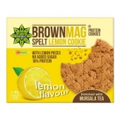 BrownMag протеинова бисквитка с лимонени кори и мурсалски чай 40 гр. - 18% протеин, без захар