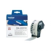 Консумативи за принтери Консуматив Brother DK-22210 Roll White Continuous Length Paper Tape 29mmx30.48M (Black on White)