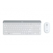 Комплект Logitech Slim Wireless Keyboard and Mouse Combo MK470 - OFFWHITE