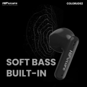 In-ear Слушалки HiFuture ColorBuds2 Black, Fashion TWS Earbuds, *5+15hours Play time,  Bluetooth 5.3, 10MM Driver, Soft Bass, Comfort Fit, Colorful option