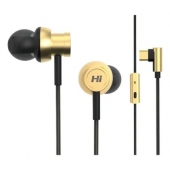 In-ear Слушалки HiFuture Hi5 Champagne Gold, Metal Body by CNC, High Clarity Microphone, TYPE-C Plug Cord-controlled, Hi-Res Audio Certified, Total cable length 1220mm±30mm